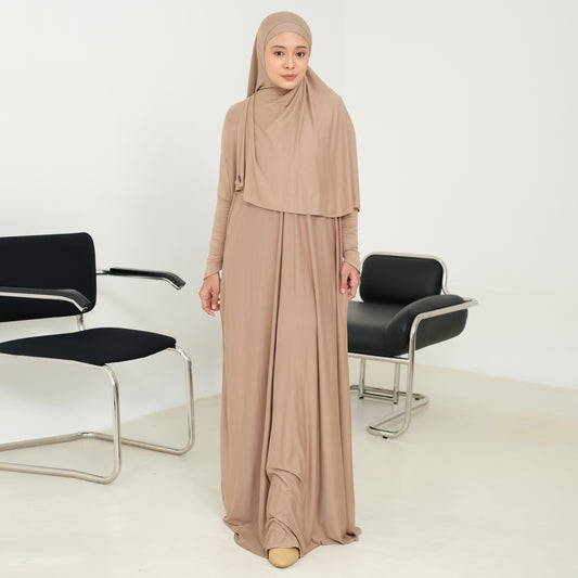 Marwa Rayon Abaya Sand (Size L-XL)